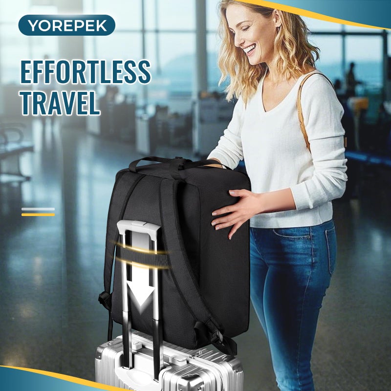 Yorepek Backless Booster Car Seat Travel Bag Backpack For Airplane  Foldable Booster Car Seat Cover With Lauggage Strap  Compact Stroller Bag For Airplane Fits For Gb Pockit(All Black) - Image 4