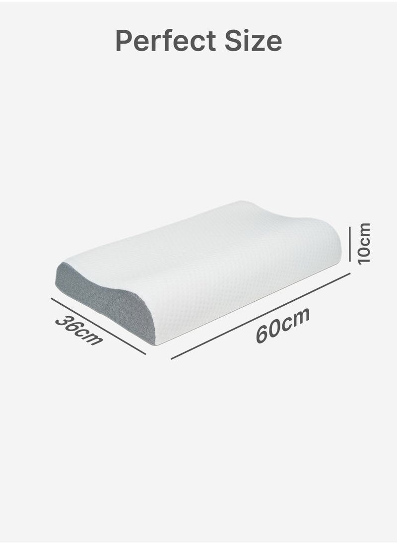 Zashe Specialty Medical Cervical Sleeping Orthopedic Memory Foam Ergonomic Contour Pillow for Neck and Shoulder Support & Pain Relief  - Image 3
