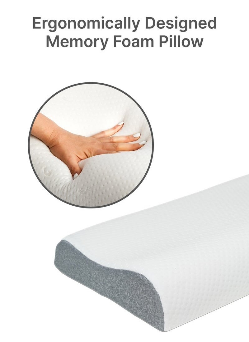 Zashe Specialty Medical Cervical Sleeping Orthopedic Memory Foam Ergonomic Contour Pillow for Neck and Shoulder Support & Pain Relief  - Image 2