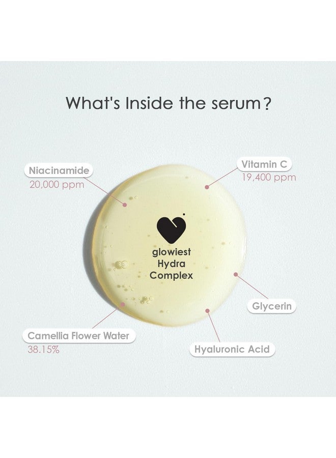 glowiest Dream Glow Vitamin C Serum Even Skin Tone Serum L Glowing Skin Niacinamide (20000 Ppm) Hyaluronic Acid Camellia Flower Extract Korean Skin Care 1.01 Fl.Oz (30 Ml) - Image 4