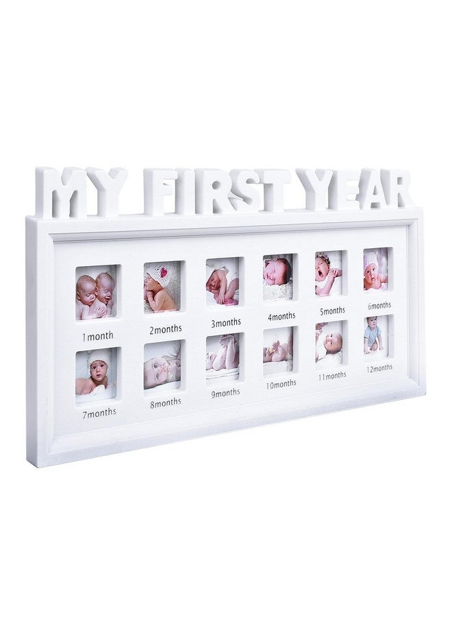 MICKYU Baby Monthly Milestone Picture Frame My First Year Picture Frame 12 Months Perfect New Mom Gift And Nursery Decor - Image 1