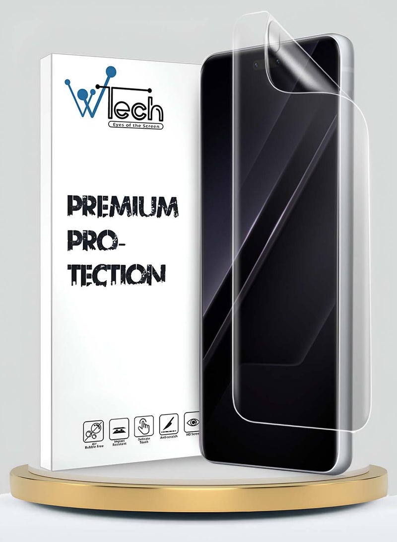 Wtech Honor Magic7 RSR Porsche Design 5G 2024 Premium Hydrogel Film Thin and Flexible Screen Protector (MSHFMN) - Clear - Image 1