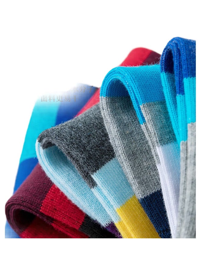 Cotton Thirteen 6 Pairs Men'S Socks【Pure Cotton Antibacterial And Odor-Resistant】Mid-Calf Socks Spring Autumn Men'S Socks Basketball Sports Long Tube Socks - Image 2