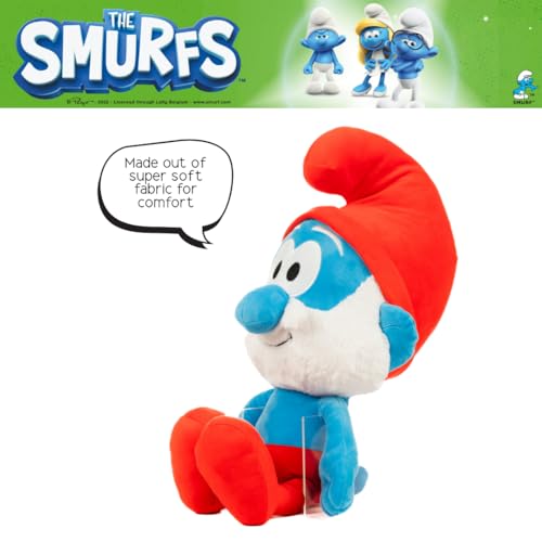 Franco The Smurfs Papa Smurf Bedding Super Soft Cozy Cuddle Pillow Buddy, (Officially Licensed Product) - Image 4