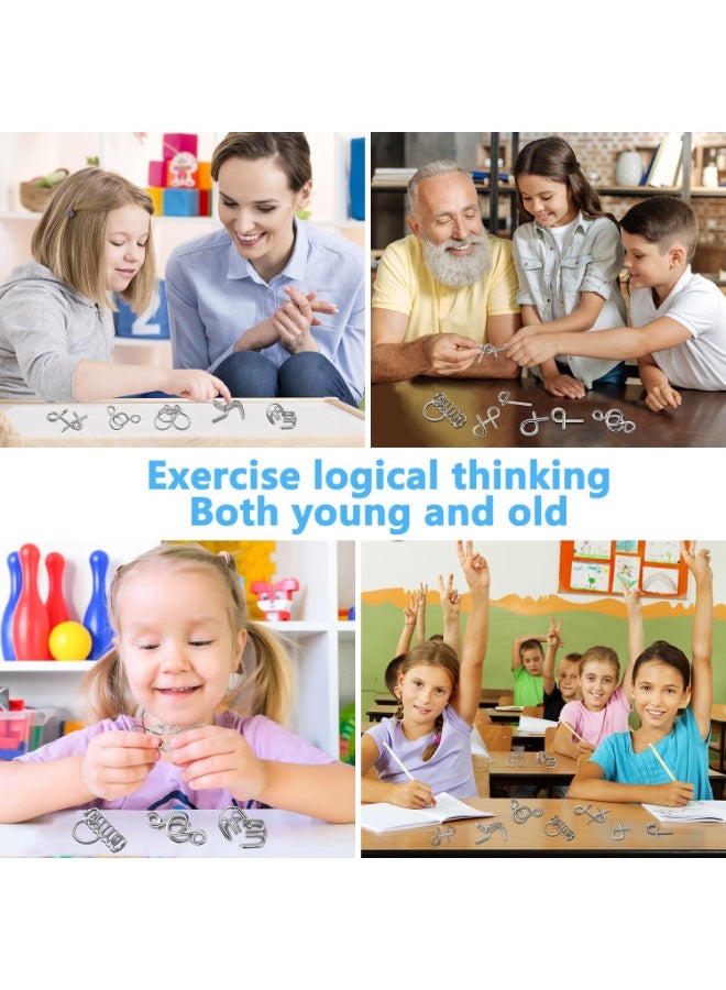 8-Piece Metal Puzzle Educational Intelligence Development Gift for Adults, Kids, Teens STEMJOY - Image 5