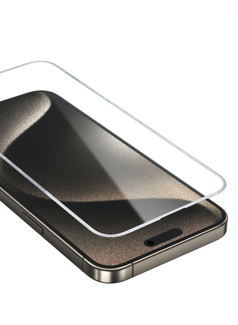 GREEN LION 3D Glitter Curved Screen Protector 9H Hardness No Bubbles Sensitive Touch Ultra Thin Shutterproof Protection  Anti Scratch Full Coverage -  Silver - Image 1