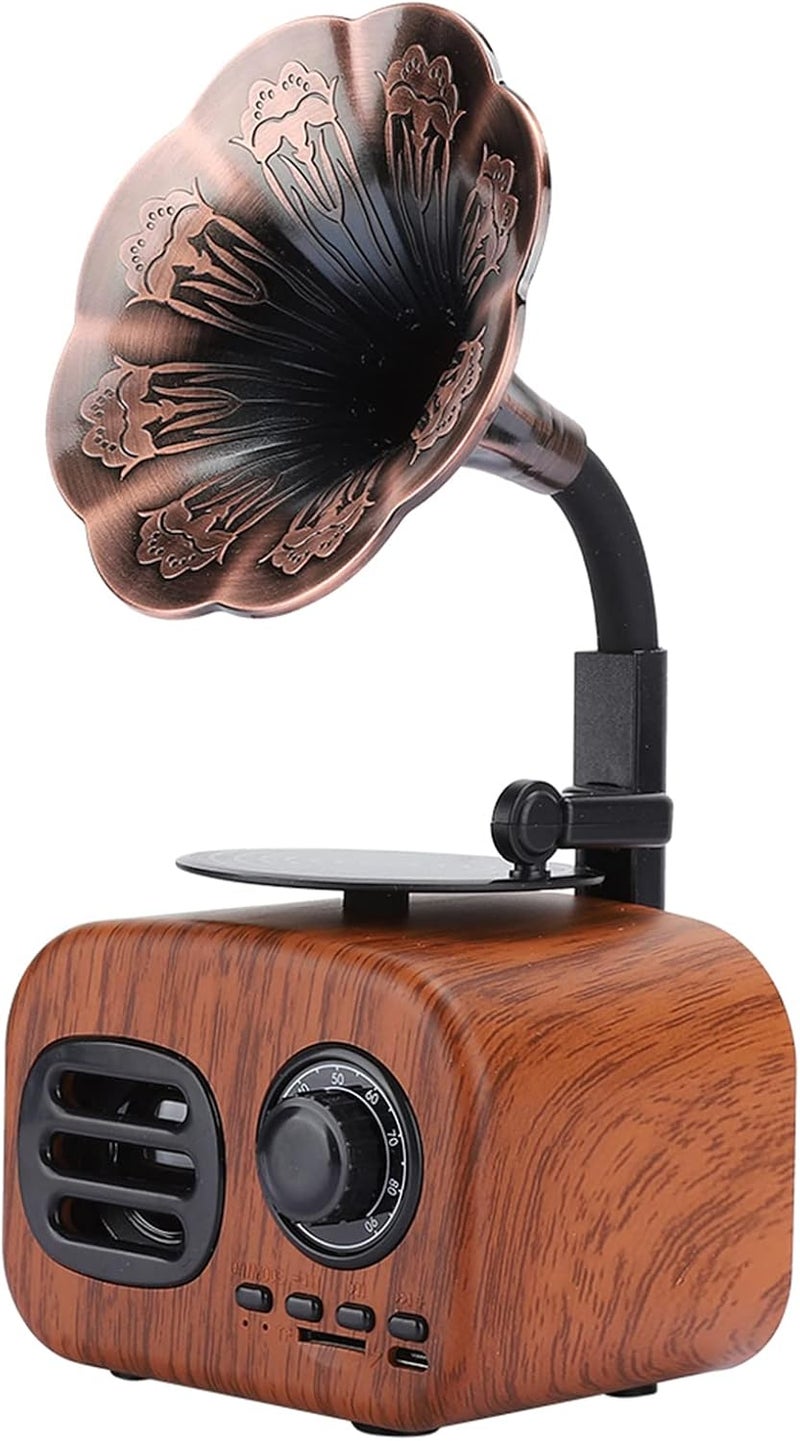 Cross part assemble fit Mini Retro Speaker, Portable Retro Music Player Loudspeaker Support Plug in Card Easy to Carry Idea Gift for Friends (Walnut Wood) Classic modern blend design All space matching look Pre-stock well-packed goods All region coverage Transit & use compatible Surface safe Ergonomic build Growing order stock support Anti slip Wide use selected material Storage & transit friendly KSA stocked goods Widely used design Stain resistant Bulk order available stock Simple multi-color universal build Light & sturdy Quick available purchase options Easy assemble On-demand local restock All-round unified build Multi-price design picks Low wear optimized design Light durable upgraded substance - Image 4