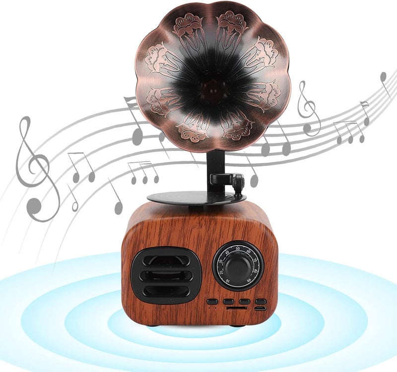 Cross part assemble fit Mini Retro Speaker, Portable Retro Music Player Loudspeaker Support Plug in Card Easy to Carry Idea Gift for Friends (Walnut Wood) Classic modern blend design All space matching look Pre-stock well-packed goods All region coverage Transit & use compatible Surface safe Ergonomic build Growing order stock support Anti slip Wide use selected material Storage & transit friendly KSA stocked goods Widely used design Stain resistant Bulk order available stock Simple multi-color universal build Light & sturdy Quick available purchase options Easy assemble On-demand local restock All-round unified build Multi-price design picks Low wear optimized design Light durable upgraded substance - Image 1