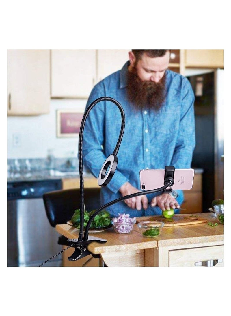 Light Stand for Live Stream Selfie Ring Light with Webcam Mount for Logitech C925e C922x  C930e C922 C930 C920 - Image 5