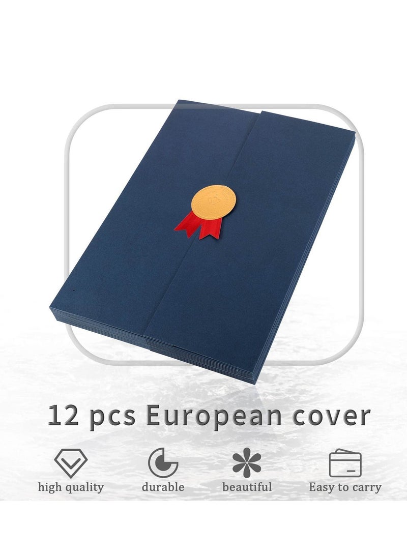 XiuWoo Certificate Holders 12 Pack Navy Blue for Award Diploma Holder Paper with Medal Covers Graduation Awards - Image 3