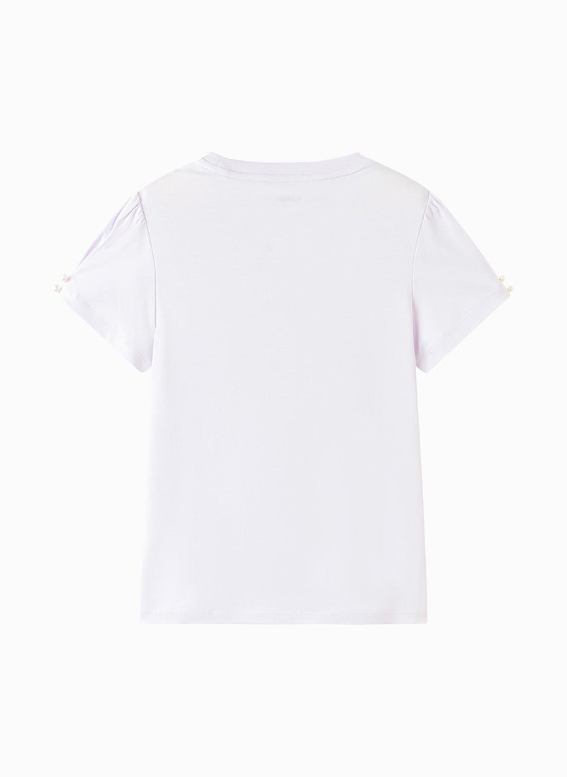 Balabala Kids Girls Round neck short-sleeved T-shirt - Image 2