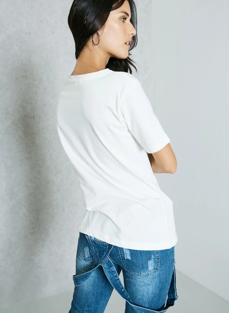 Ginger Embellished Pineapple T-Shirt