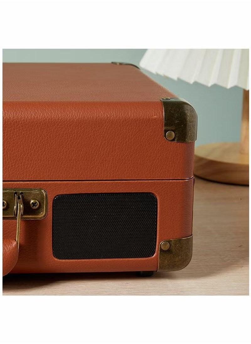 XiuWoo - Vinyl Record Player Turntable Suitcase with Multi-Function Bluetooth FM Radio - Image 1