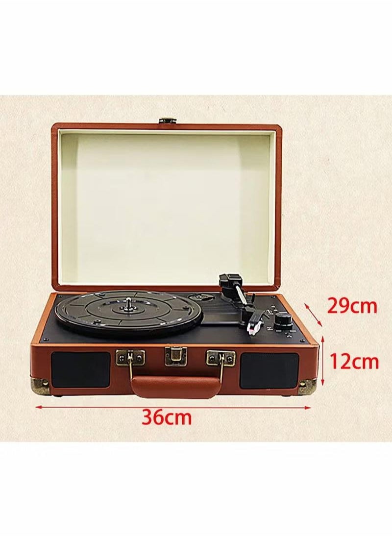 XiuWoo - Vinyl Record Player Turntable Suitcase with Multi-Function Bluetooth FM Radio - Image 1