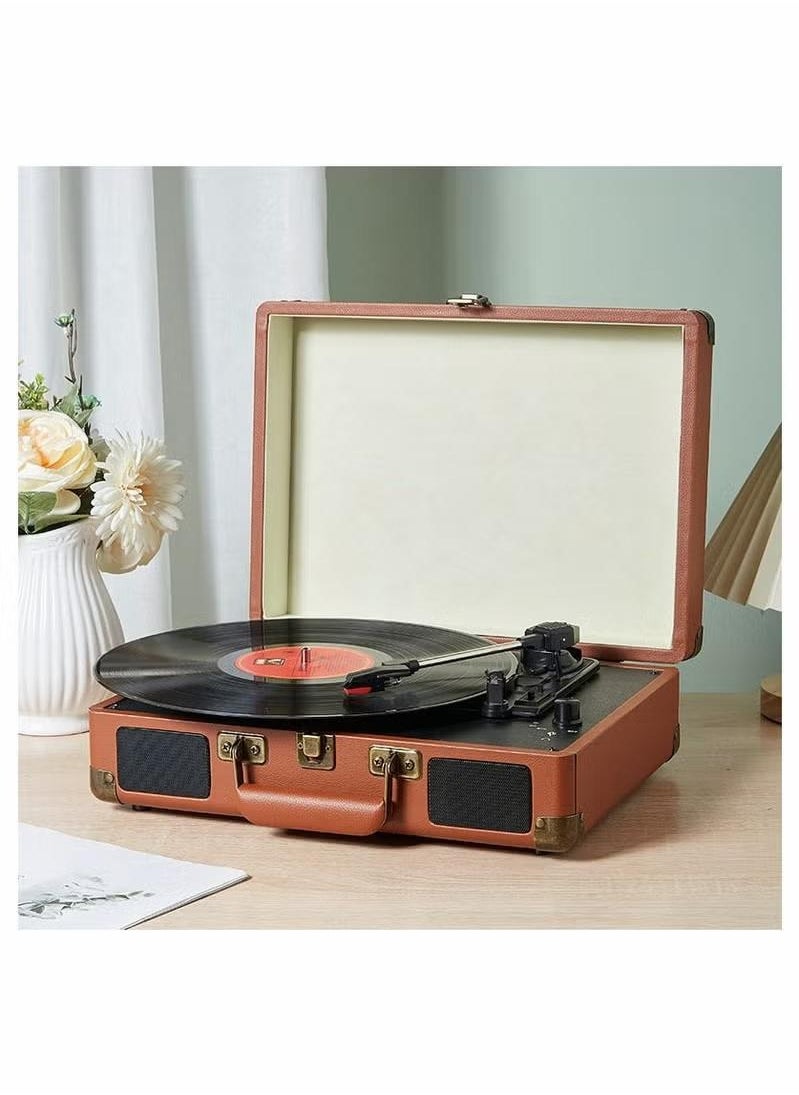 XiuWoo - Vinyl Record Player Turntable Suitcase with Multi-Function Bluetooth FM Radio - Image 1