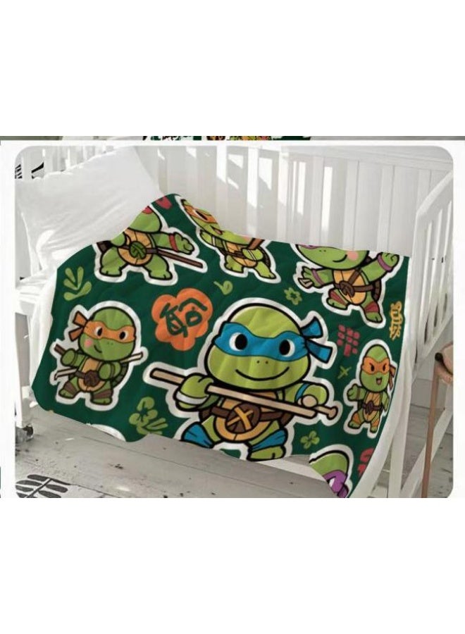 general Baby and children's cartoon flannel thin blanket (warm and comfortable, suitable for sleep, game use) 70cm*100cm - Image 2