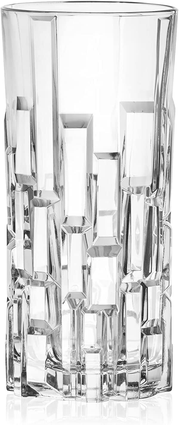 BHTHIM Water Glass Water Glasses Set of 6 Water Glass Set Perfect for Water Juice Cold Drink Mojito Cocktail 300ml - Image 1