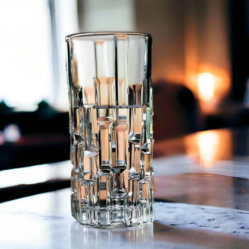 BHTHIM Water Glass Water Glasses Set of 6 Water Glass Set Perfect for Water Juice Cold Drink Mojito Cocktail 300ml - Image 2