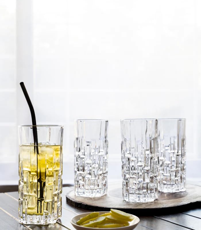 BHTHIM Water Glass Water Glasses Set of 6 Water Glass Set Perfect for Water Juice Cold Drink Mojito Cocktail 300ml - Image 5
