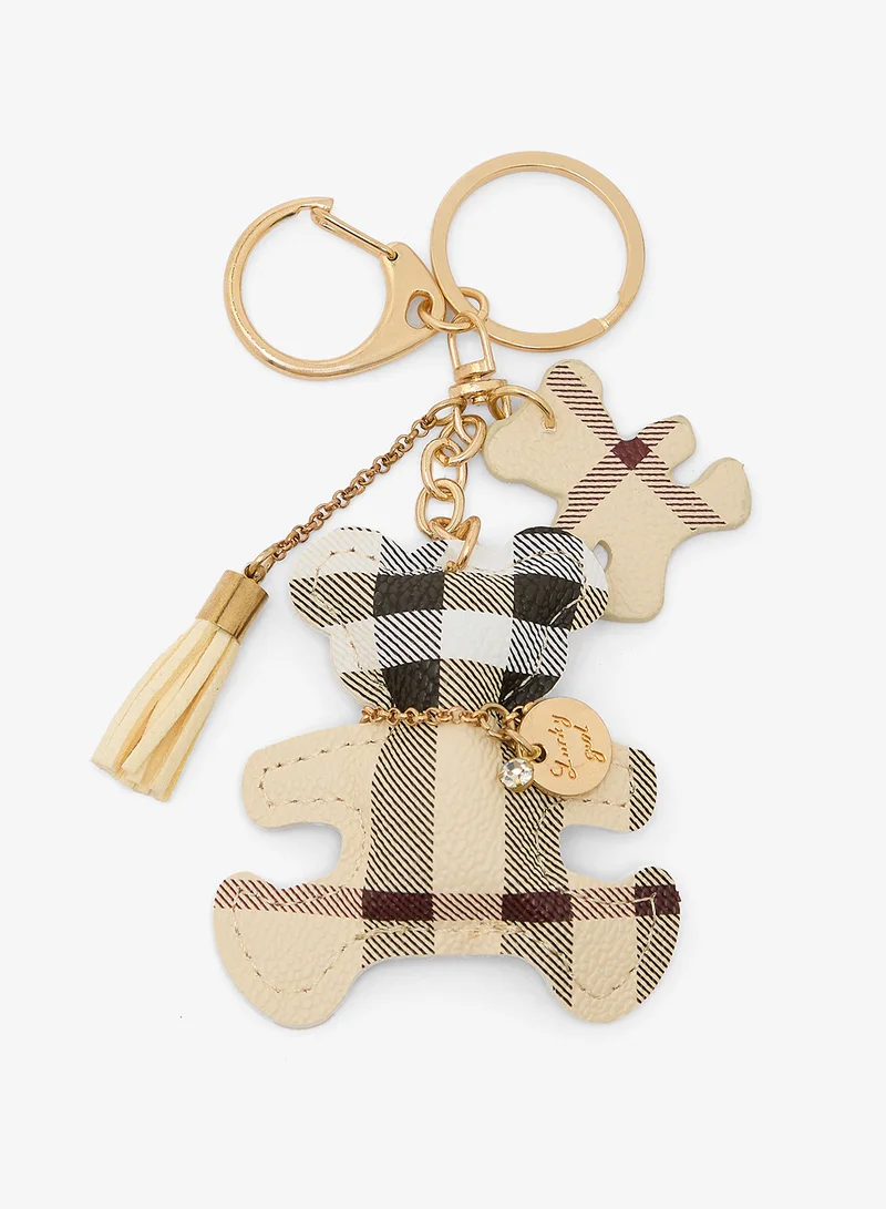 جينجر Printed Teddy Bag Charm