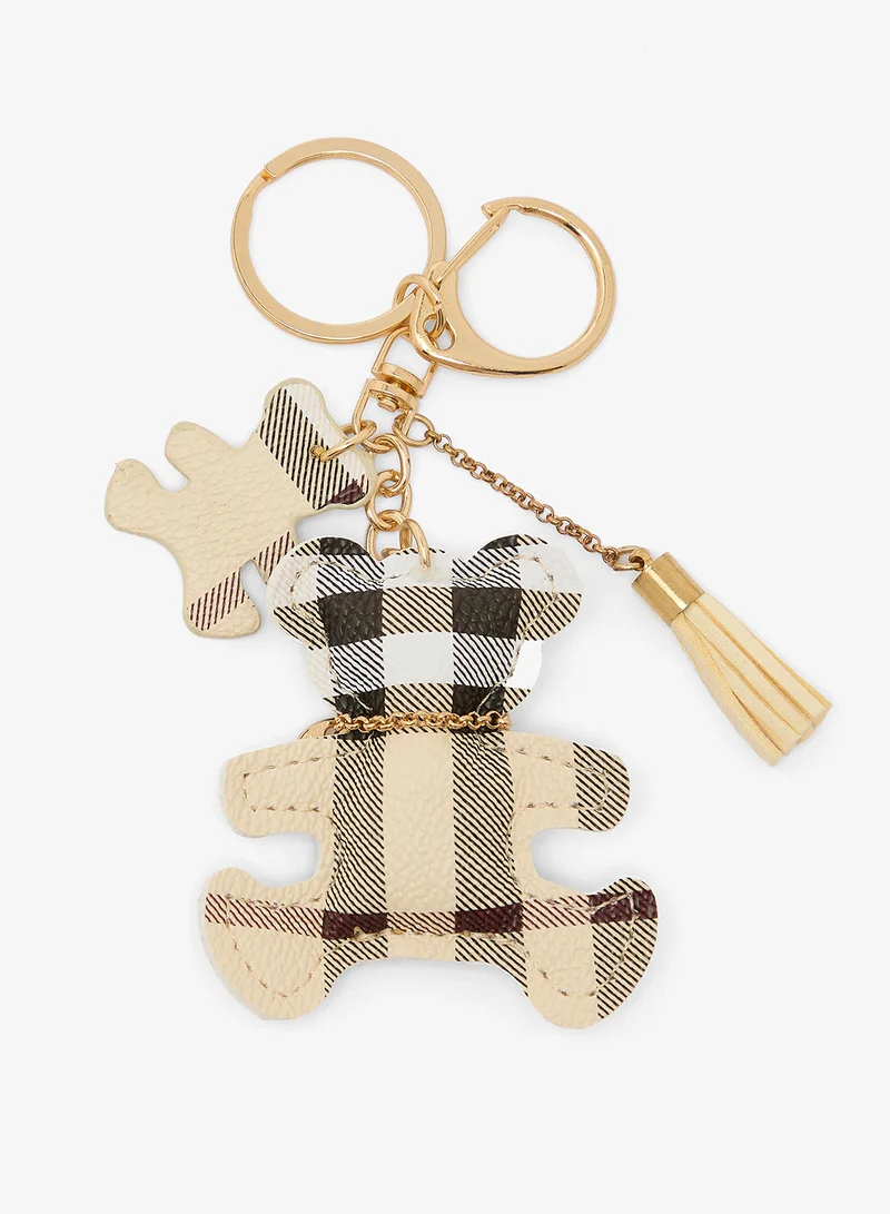 جينجر Printed Teddy Bag Charm