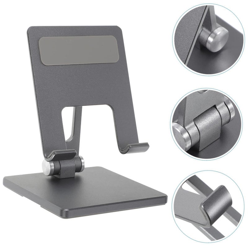 Adjustable Tablet Stand Foldable Bracket Aluminum Alloy Universal Desk Mount Compatible All Tablets For Gaming Video Reading - Image 4