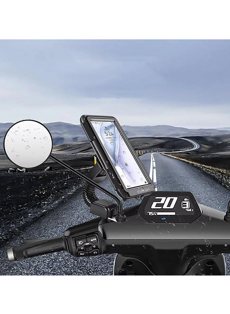 Earldom EH139 360° Rotation Motorcycle Bracket | Adjustable Universal Mount for Smartphones, GPS Devices, & Cameras | Durable, Vibration-Proof, Weather-Resistant | Easy Installation for Motorcycles, Scooters, Bicycles | Black - Image 5