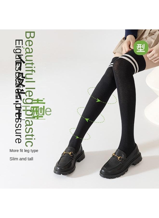 Bluejw - Socks Women's Slim Over-the-Knee Socks Leg Pressure Spring And Autumn Thin Academic Style JK Stockings Women's High Tube Skinny Leg Socks - Image 1