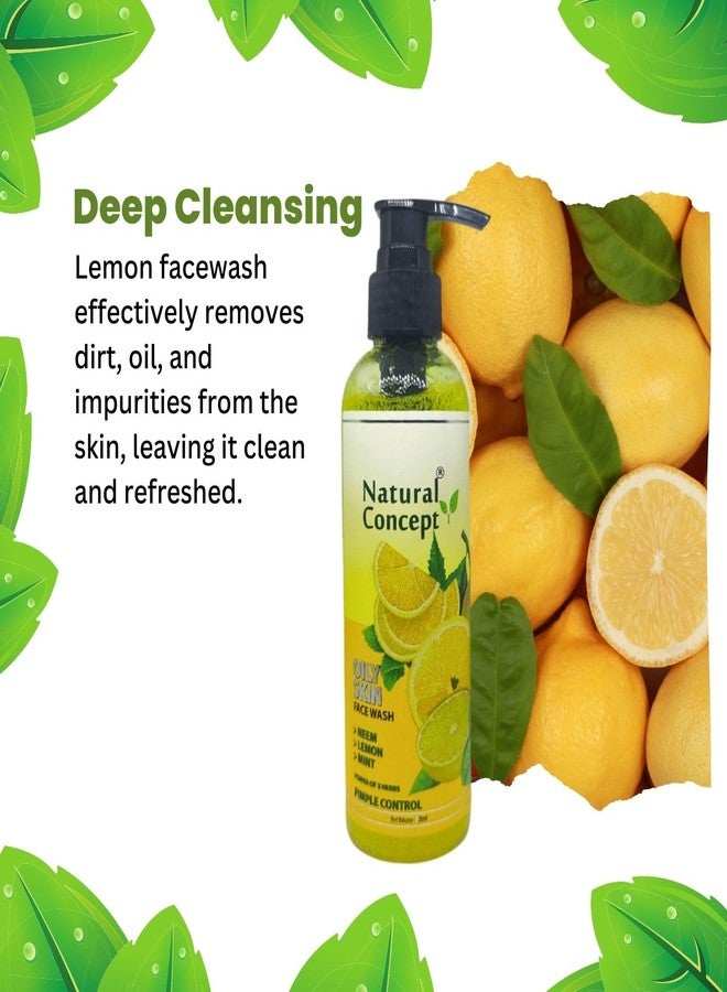 Natural Concept Lemon Face Wash for Glowing Skin Women & Men 100ml | Controls Acne, Removes Excess Oil, Purifies Skin | All Skin Type | Pack of 2 - Image 3