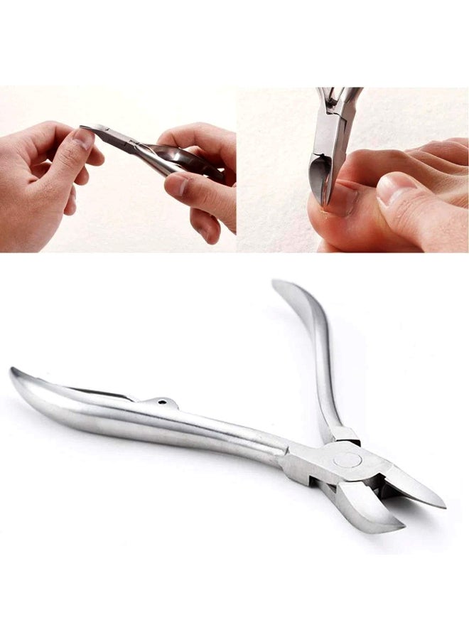 SPIRE Professional Toenail Clippers for Thick Nails Ingrown Toenail Clippers for Seniors and Heavy Duty Nail Clippers Pedicure Clippers and Podiatrist Toenail Cutters - Image 3
