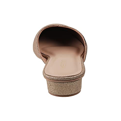 Metro Womens Synthetic Gold Slip Ons (Size (4 UK (37 EU)) - Image 3