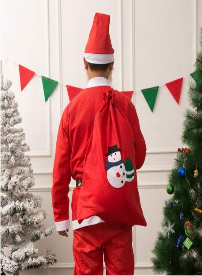 APSAMBR®- 4 Pcs Christmas Santa Drawstring Gift Bag, Reusable Candy Bags for Festival,Party Candy Bag for Xmas Christmas Party - Image 2