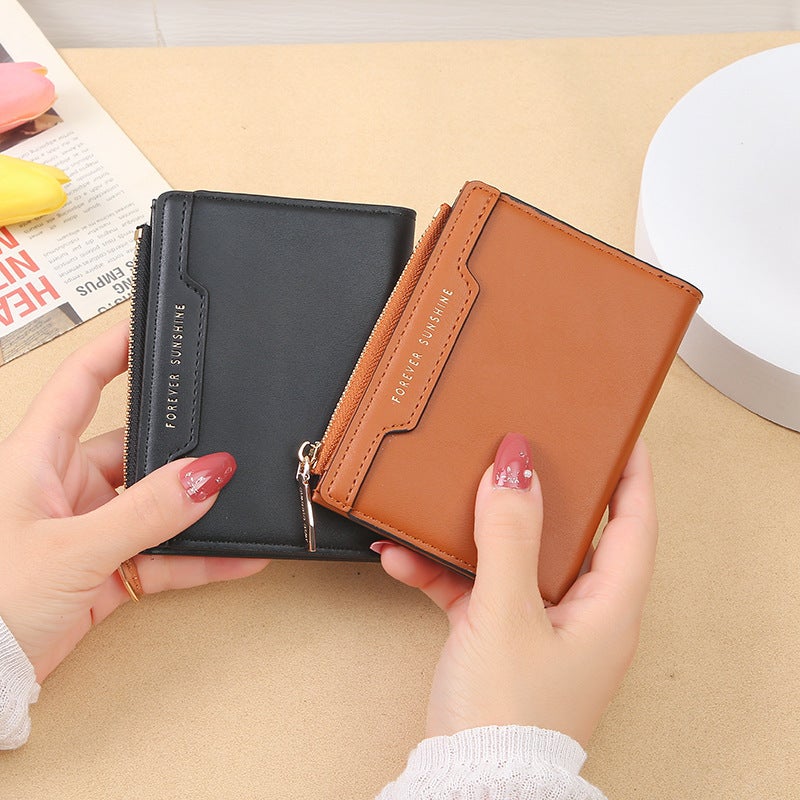 Multifunctional Solid Color PU Leather Wallet, RFID Blocking Design Portable Daily Storage Purse for Cards Cash Coin Business Use - Image 3