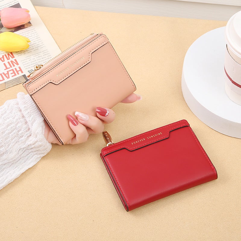 Multifunctional Solid Color PU Leather Wallet, RFID Blocking Design Portable Daily Storage Purse for Cards Cash Coin Business Use - Image 2