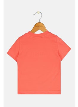 DSQUARED2 Toddlers Girl Crew Neck Short Sleeve Graphic Print T-Shirt, Coral  - Image 2