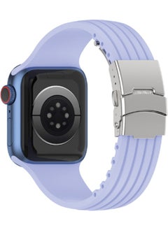 Bilisim Accessory Apple Watch Gs DT Pro T500 Ultra 2 3 4 5 6 7 8 Se Compatible 42 44 45MM Strip Band Strap Lilac