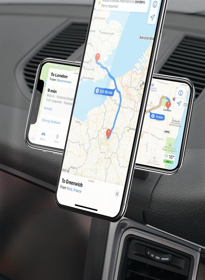 BEERTE fits for Magsafe Car Mount for Porsche Macan 2015-2025 Porsche Cayenne 2019-2023 [20 Strong Magnets] Magnetic Phone Holder for iPhone 15 14 13 12 MagSafe Phone Navigation Automobile Cradles - Image 4