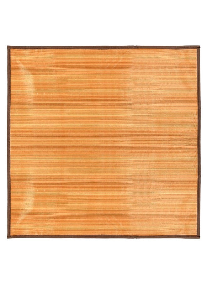Kuber Industries Kuber Industries Wooden Lining Design PVC Reversible Food Mat Bedsheet Protector Bed Server (Light Brown) CTKTC34033 - Image 2