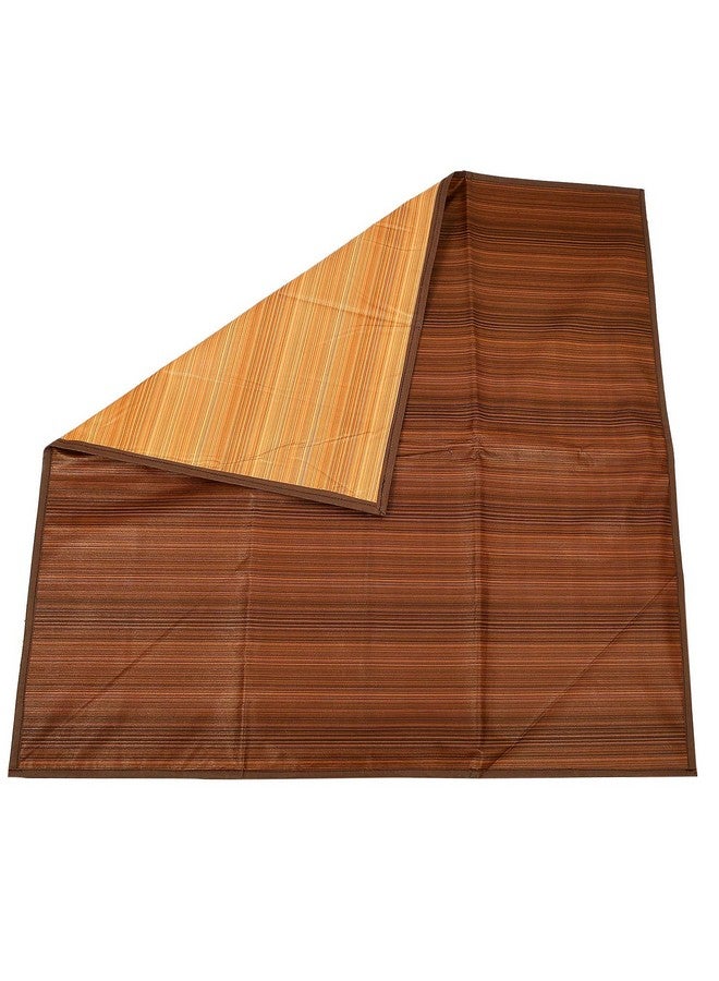 Kuber Industries Kuber Industries Wooden Lining Design PVC Reversible Food Mat Bedsheet Protector Bed Server (Light Brown) CTKTC34033 - Image 5