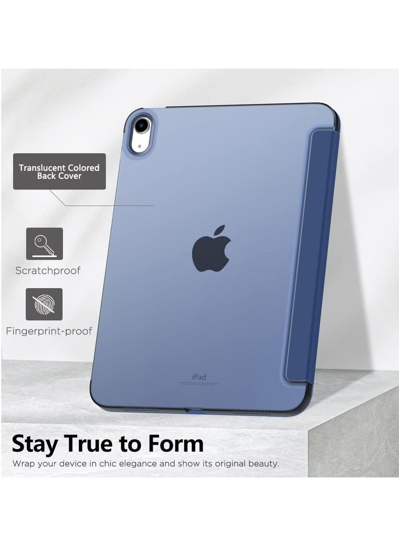 MIXDE Case for iPad (A16) 11th Generation 11 Inch 2025  iPad 10th Generation 10.9 inch 2022  Slim Stand Protective Cover with Hard PC Translucent Back Shell Cover Support Touch ID  Navy Blue - Image 5