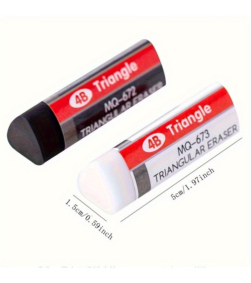 Black 12 Pcs PVC Eraser Caps for School Office Supplies Back to Class - Image 2