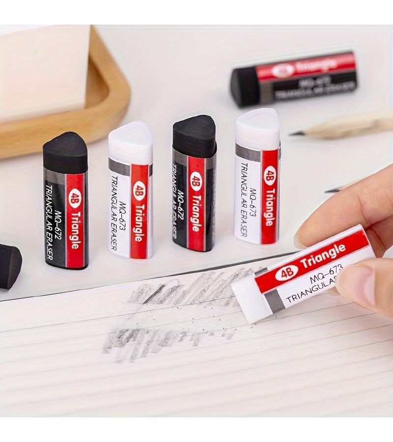 Black 12 Pcs PVC Eraser Caps for School Office Supplies Back to Class - Image 3