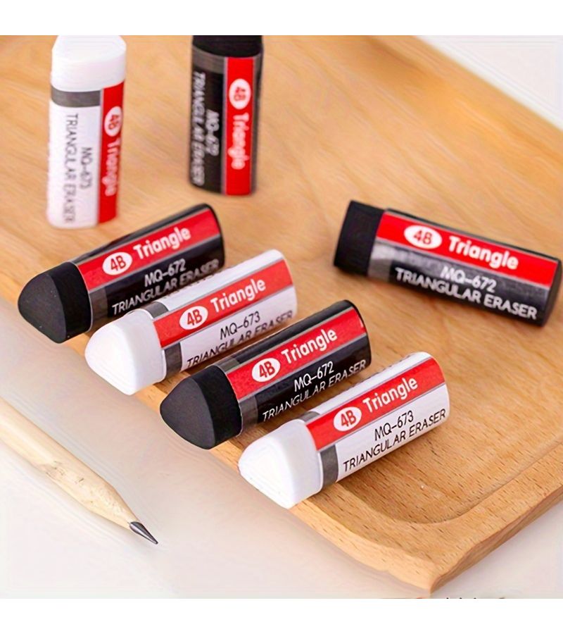 Black 12 Pcs PVC Eraser Caps for School Office Supplies Back to Class - Image 1