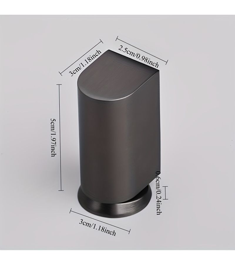 Brushed Nickel Magnetic Door Stopper No Drill Invisible Door Holder Windproof Anti Collision - Image 3