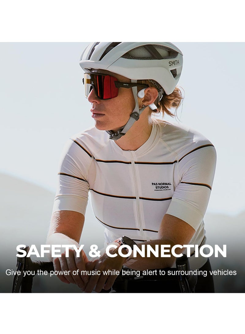 SYOSI Bone Conduction Headphones - 32GB Built-in Memory, Bluetooth 5.3, Lightweight, Open-Ear Wireless Headphones for Swimming and Running - Orange - Image 5