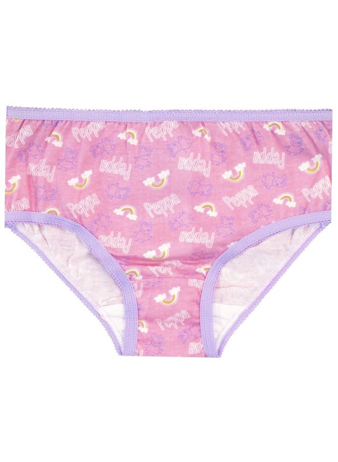 Peppa Pig Girls Piglet Knickers Pack of 5, Multicoloured, 4-5 Years - Image 3