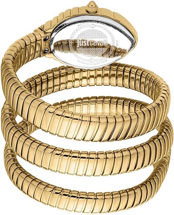 Just Cavalli جست كافالي سيغنتشر سنيك للسيدات - ساعة من الفولاذ المقاوم للصدأ بلون ذهبي - JC1L323M0025 - Image 2