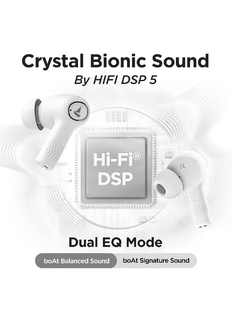 boAt Nirvana Ion TWS Earbuds With 120 HRS Playback(24hrs/Charge), Crystal Bionic Sound With Dual EQ Modes, Quad Mics ENx Technology, Low Latency(60ms), In Ear Detection Ivory White - Image 3