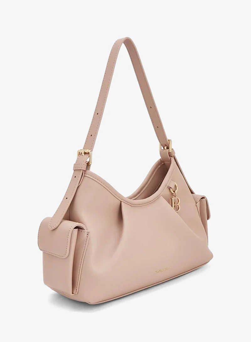 Flora Bella By Shoexpress blush Solid Shoulder Bag With Adjustable Strap for Women | Best Price UAE