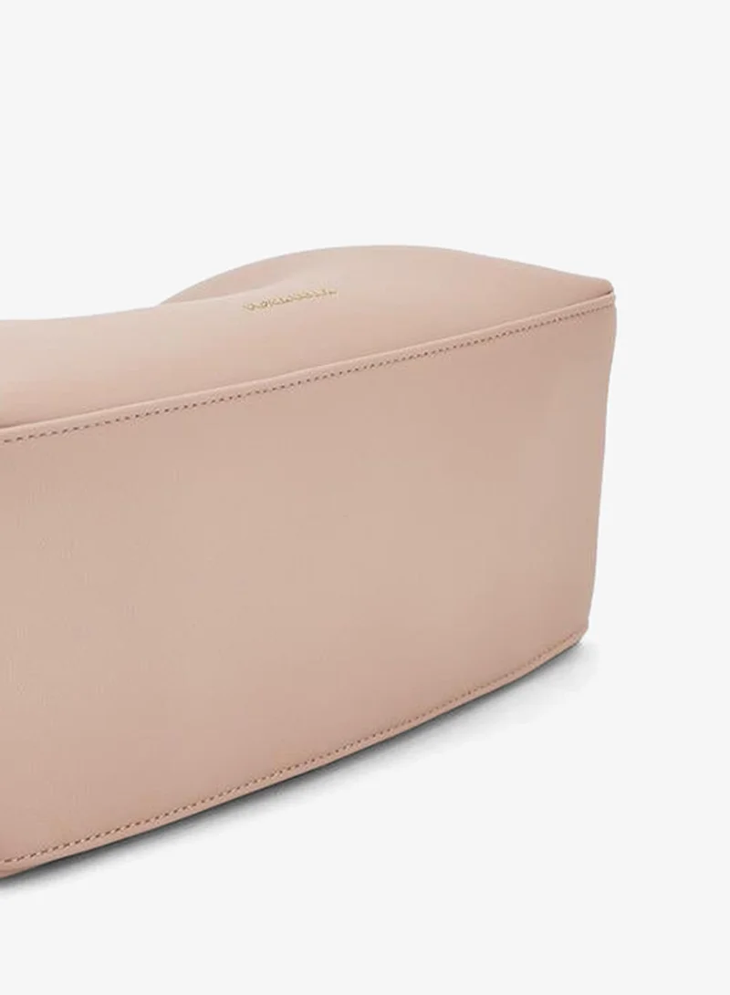 Flora Bella By Shoexpress blush Solid Shoulder Bag With Adjustable Strap for Women | Best Price UAE